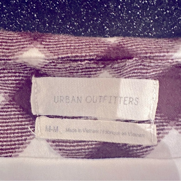 Urban Outfitters Purple and White Patterned ruched mini dress - Picture 5 of 7